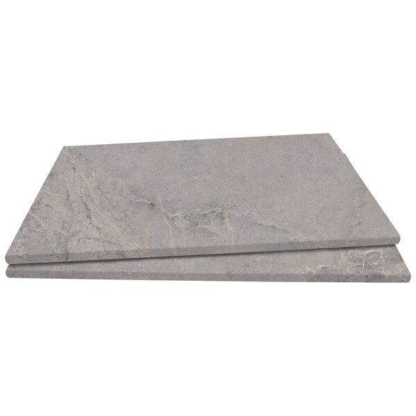 Soreno Grigio 13 In X 24 In Matte Porcelain Eased Edged Pool Coping, 2PK